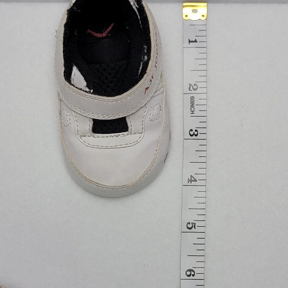 Nike Air Jordan AJF 9 size 1c infant/toddler shoes‎ white red and black 2008
